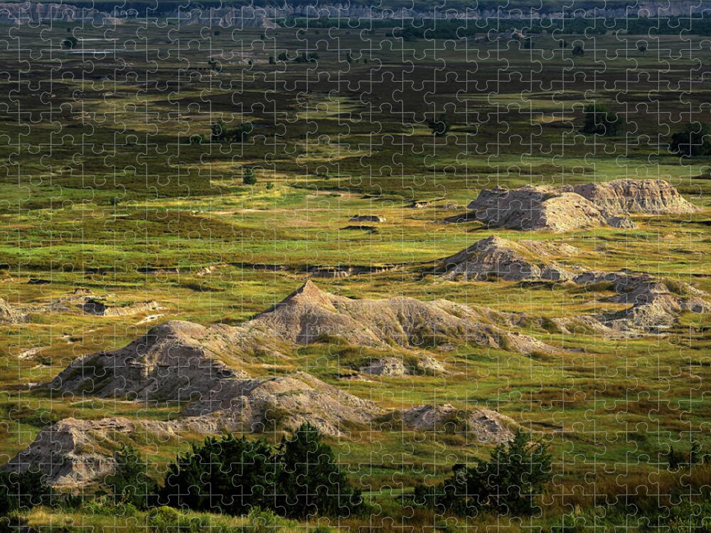 Landscape Jigsaw Puzzle featuring the photograph Not So Badlands by James Covello