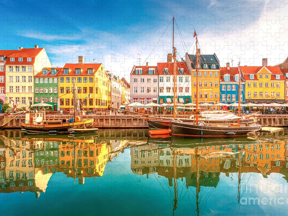 Capital Jigsaw Puzzle featuring the photograph Nyhavn Kopenhagen by Lamiafotografia
