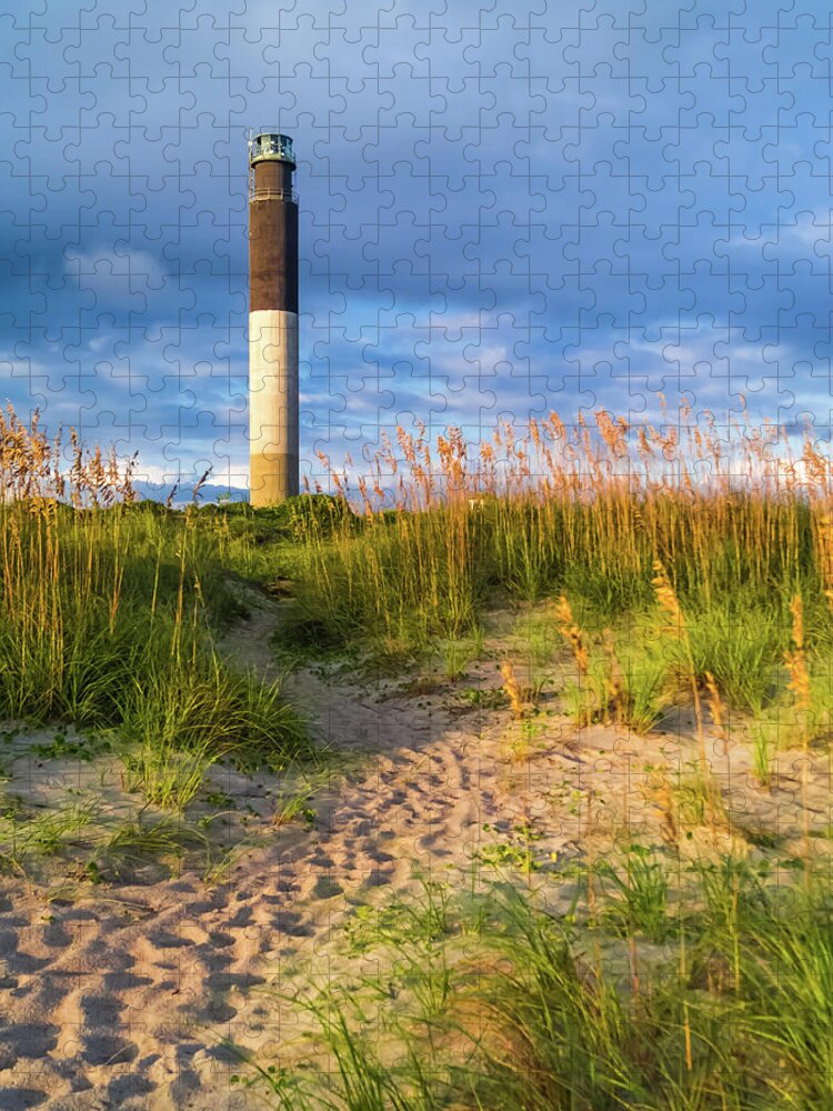 Lighthouses Jigsaw Puzzle featuring the photograph Oak Island Lighthouse by Joe Kopp