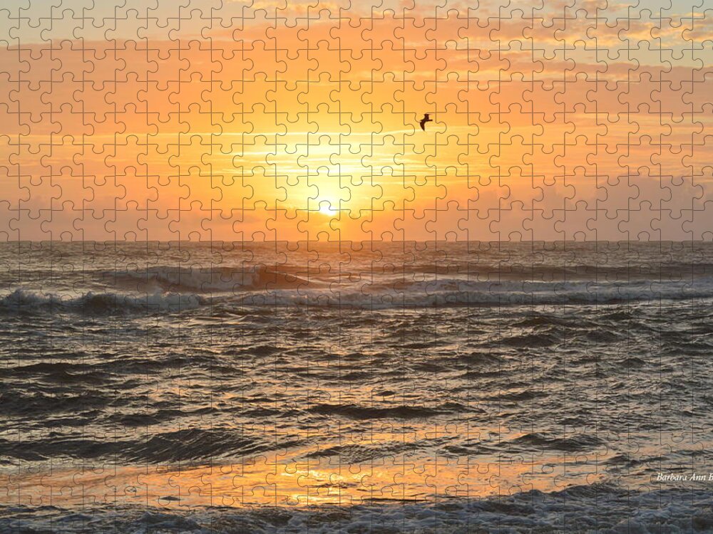 Obx Sunrise Jigsaw Puzzle featuring the photograph OBX Sunrise 9/17/2018 by Barbara Ann Bell