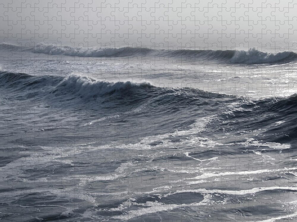 Scenics Jigsaw Puzzle featuring the photograph Ocean Waves by Maciej Toporowicz, Nyc