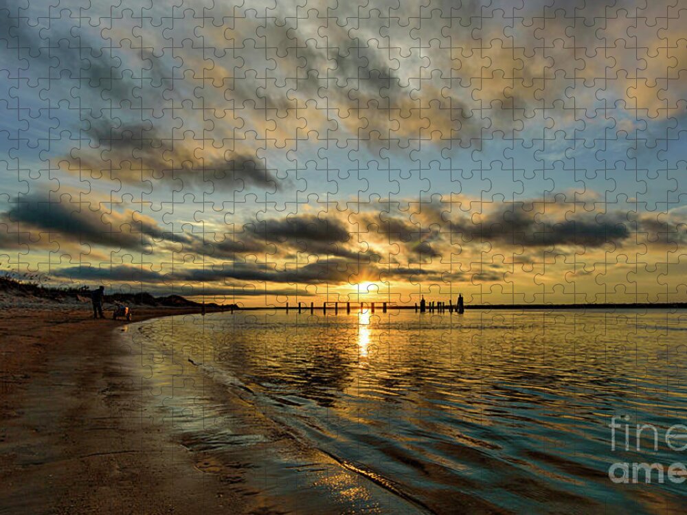 Sunset Jigsaw Puzzle featuring the photograph October Star by DJA Images