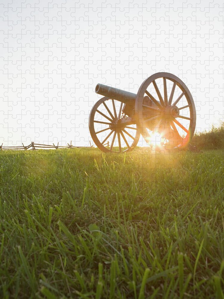 Scenics Jigsaw Puzzle featuring the photograph Old Cannon by Tetra Images - Chris Hackett