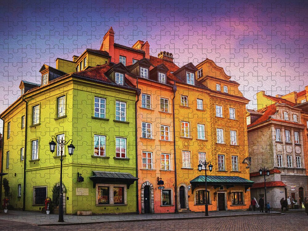 Warsaw Jigsaw Puzzle featuring the photograph Old Town Warsaw Poland by Carol Japp