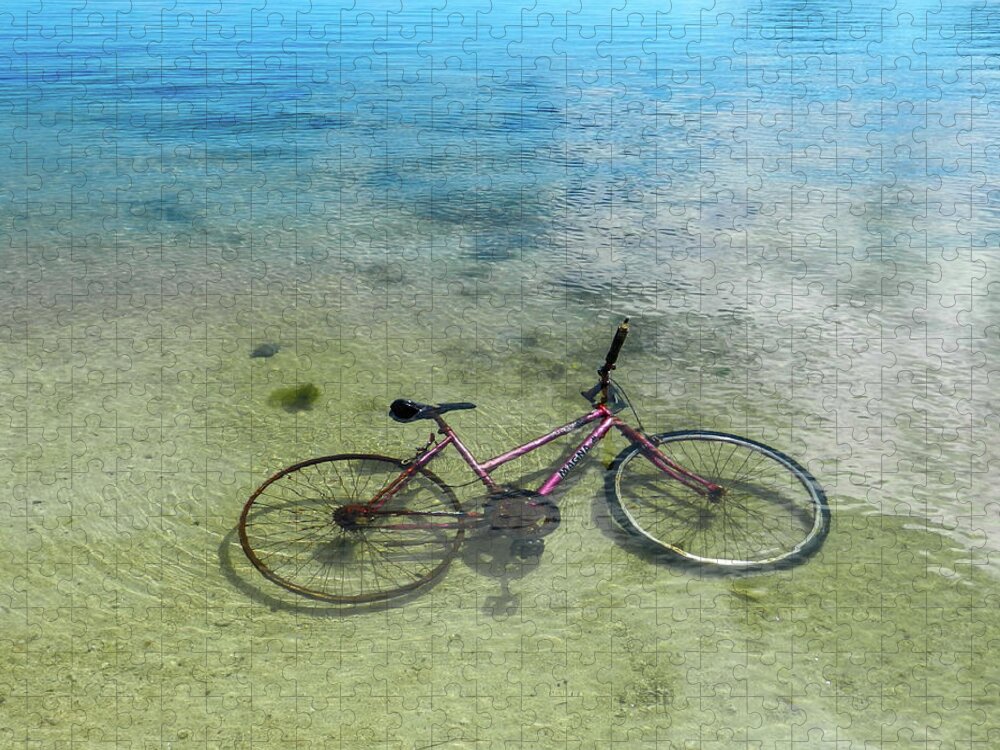 Bicycle Jigsaw Puzzle featuring the photograph Oops by Leslie Struxness