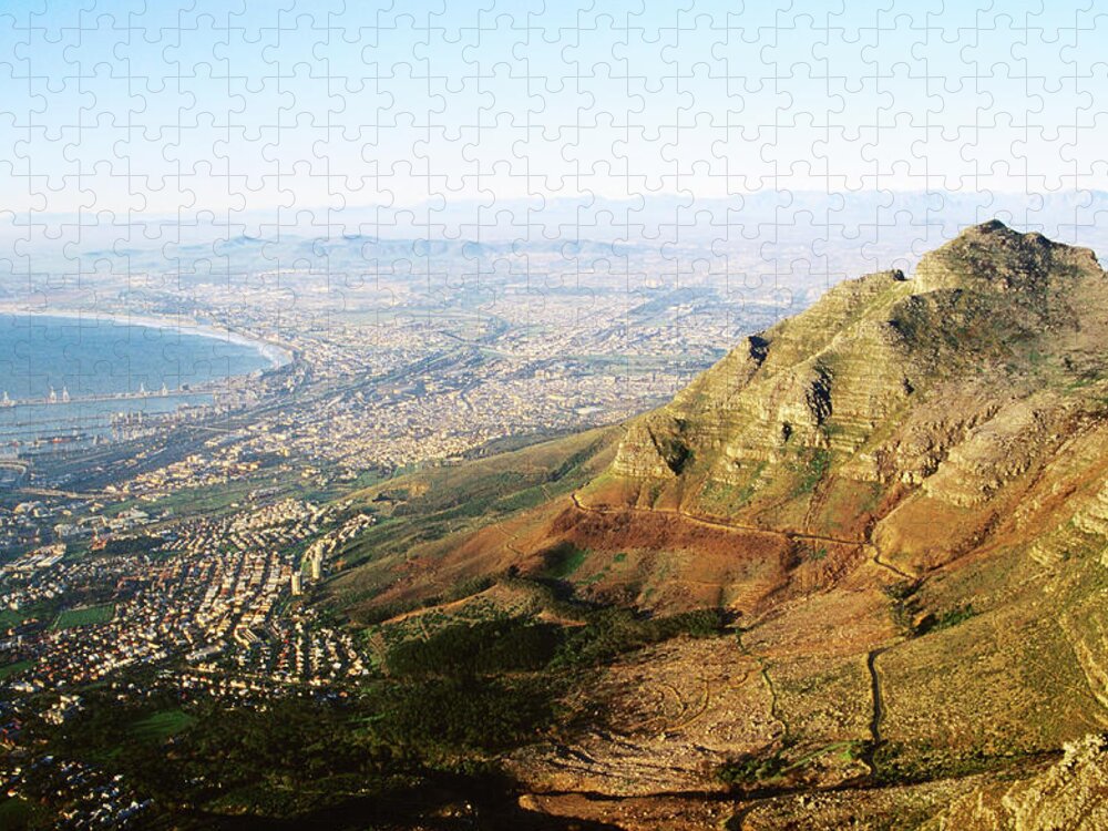 Large Group Of Objects Jigsaw Puzzle featuring the photograph Overhead Of Cape Town by Craig Pershouse