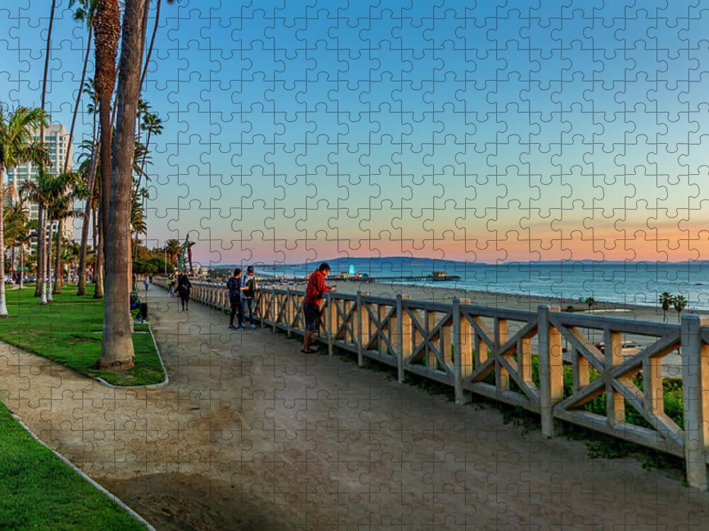 Palisades Park Jigsaw Puzzle featuring the photograph Palisades Park - Looking South by Gene Parks