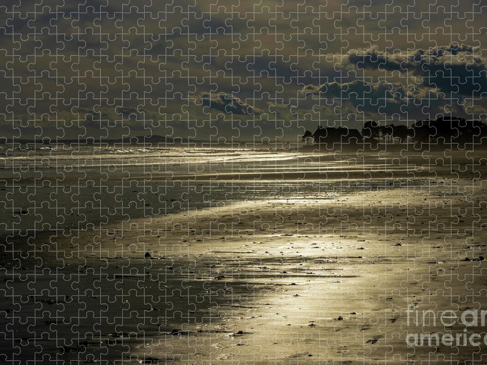 Elizabeth Dow Jigsaw Puzzle featuring the photograph Parson's Beach Kennebunkport Maine by Elizabeth Dow