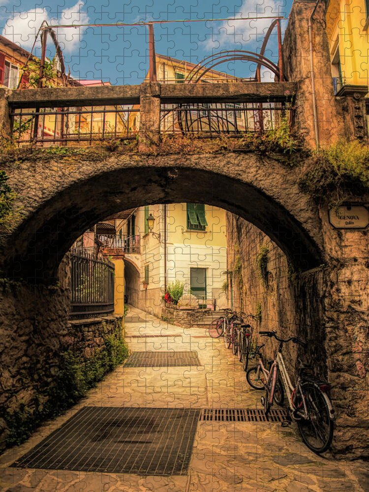 Monterosso Jigsaw Puzzle featuring the photograph Passageway in Monterosso by Mick Burkey