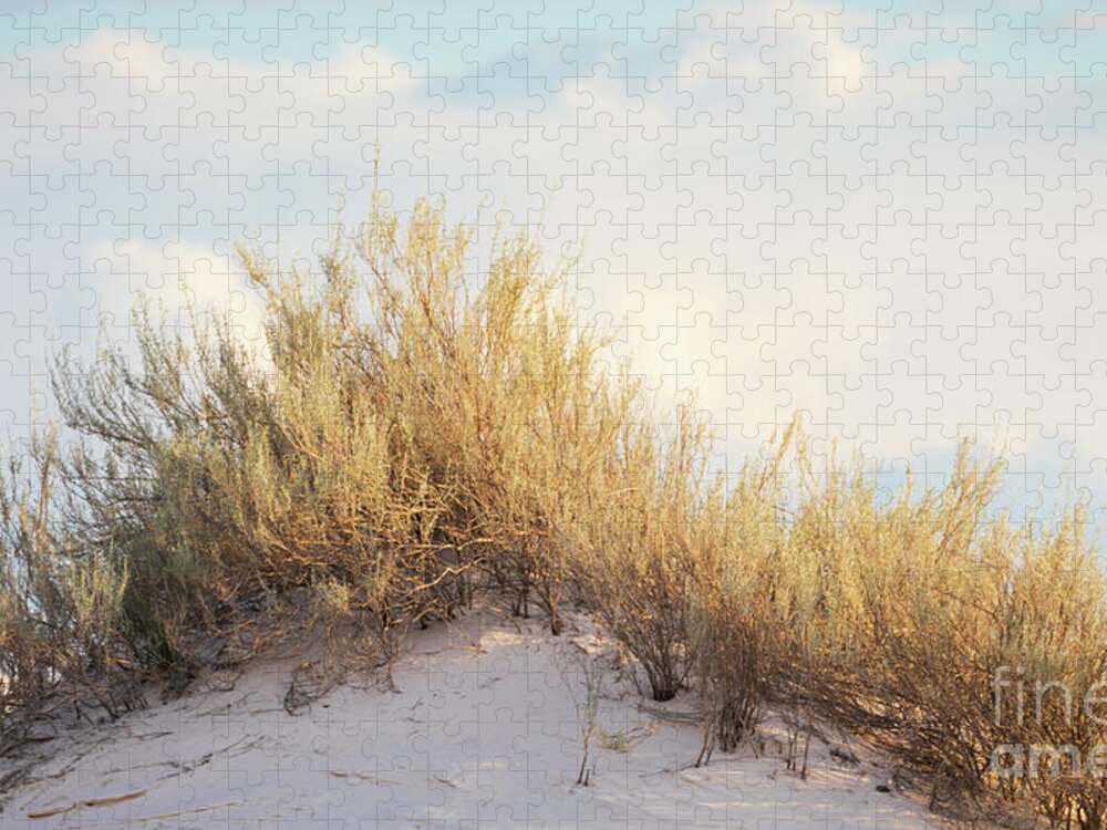 White Sands National Monument Jigsaw Puzzle featuring the photograph Peaceful Dunes by Doug Sturgess