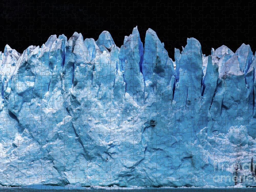 Glacier Jigsaw Puzzle featuring the photograph Perito Moreno glacier by Lyl Dil Creations