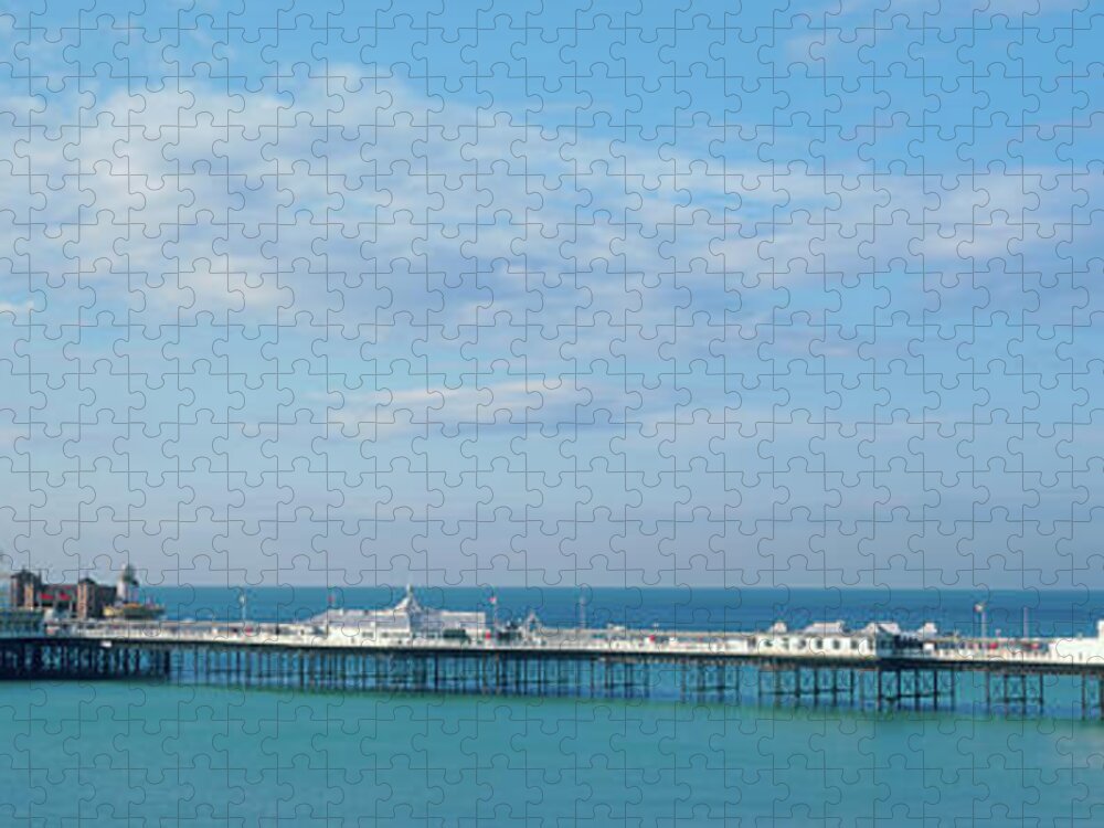 Panoramic Jigsaw Puzzle featuring the photograph Pier Of Brighton by Martial Colomb