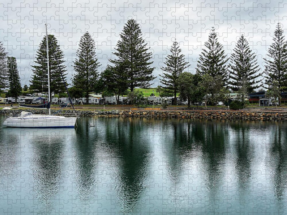 Pine Trees Forster Jigsaw Puzzle featuring the digital art Pine Trees Forster 877 by Kevin Chippindall