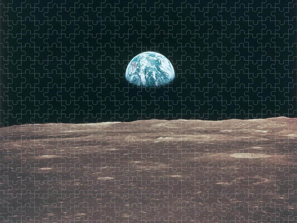 Globe Jigsaw Puzzle featuring the photograph Planet Earth Viewed From The Moon by Stockbyte