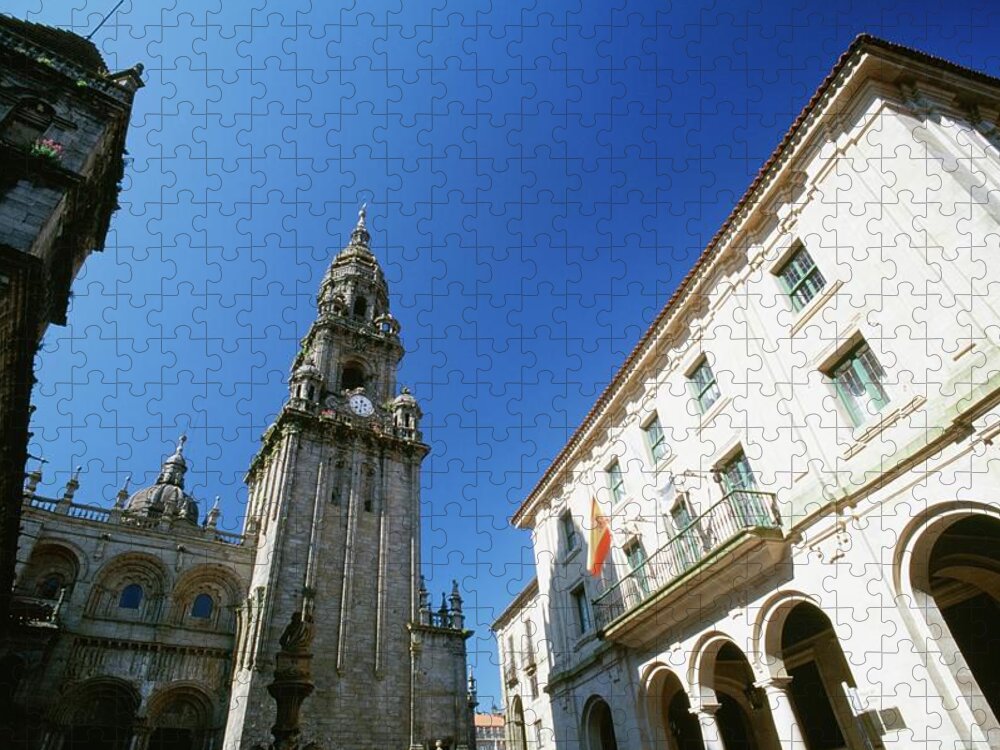 Arch Jigsaw Puzzle featuring the photograph Plaza De La Quintana, Santiago De by Designpics