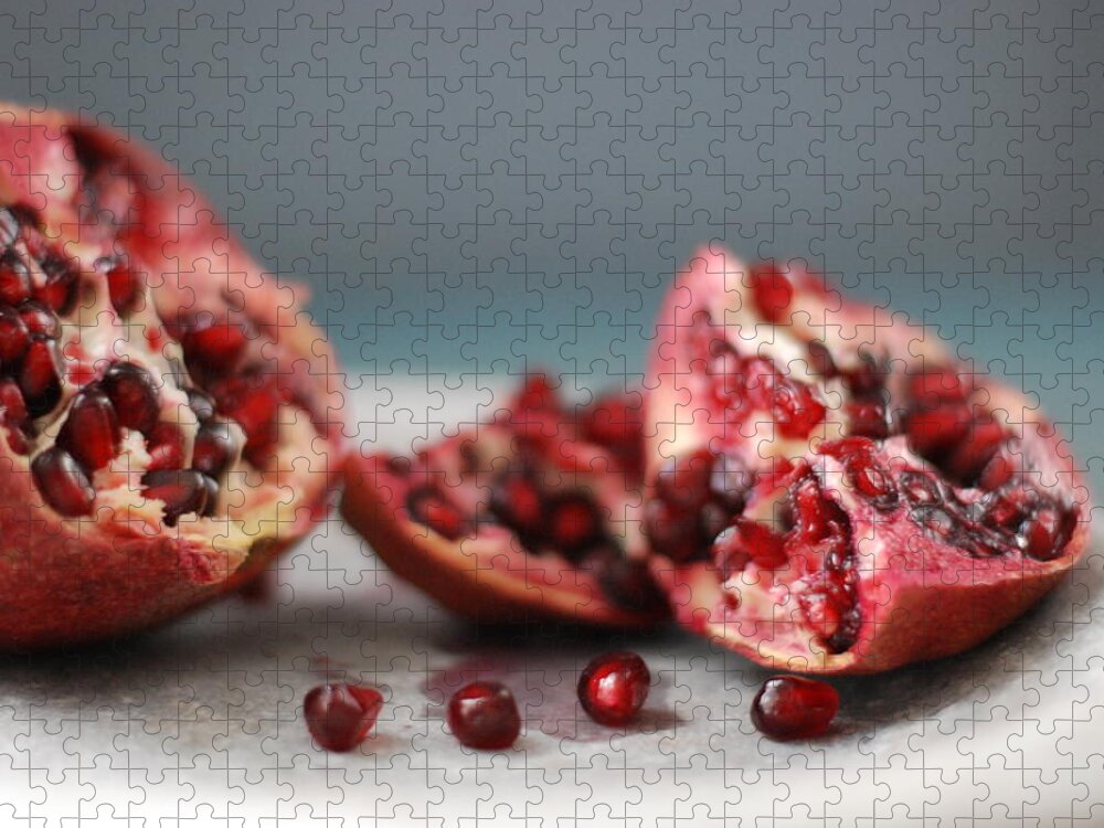 Pomegranate Jigsaw Puzzle featuring the photograph Pomegranates by Shawna Lemay