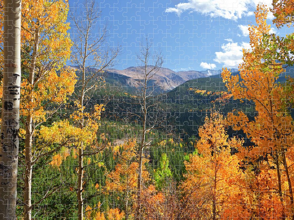 Scenics Jigsaw Puzzle featuring the photograph Portrait Of Colorado Landscape In Fall by Missing35mm