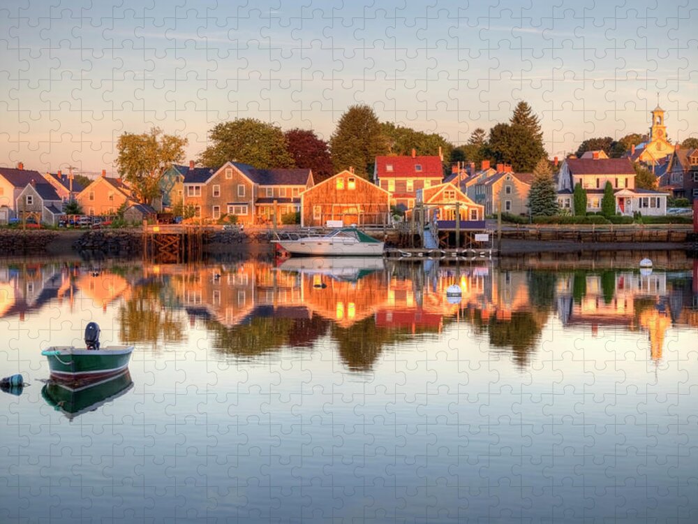 Water's Edge Jigsaw Puzzle featuring the photograph Portsmouth New Hampshire by Denistangneyjr