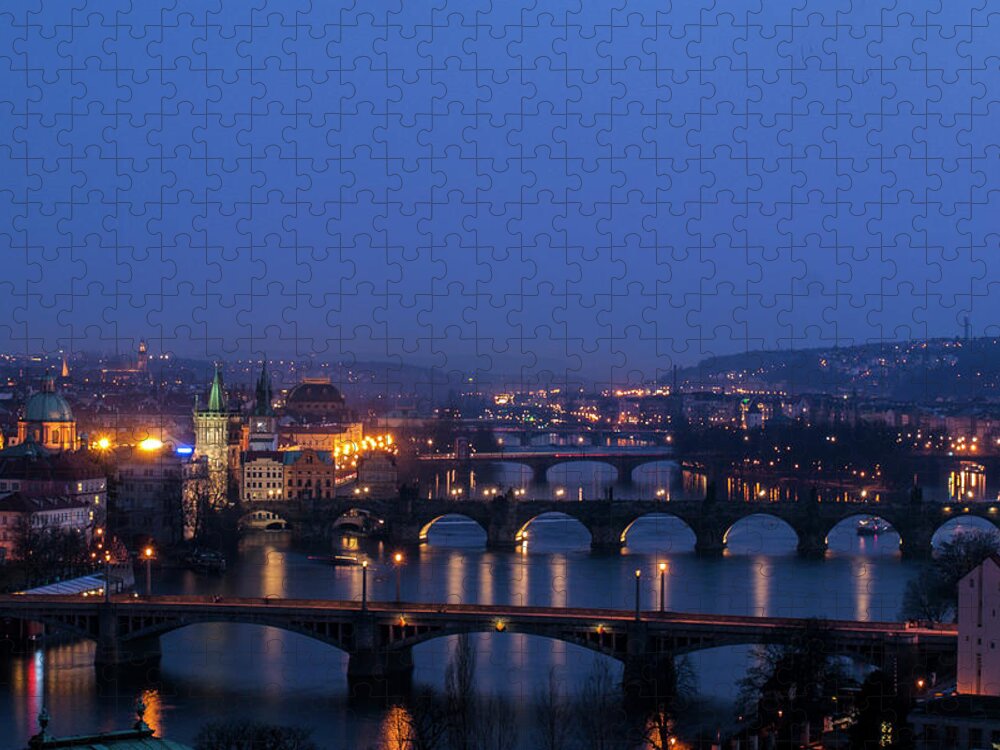 Tranquility Jigsaw Puzzle featuring the photograph Prague by Josebauer