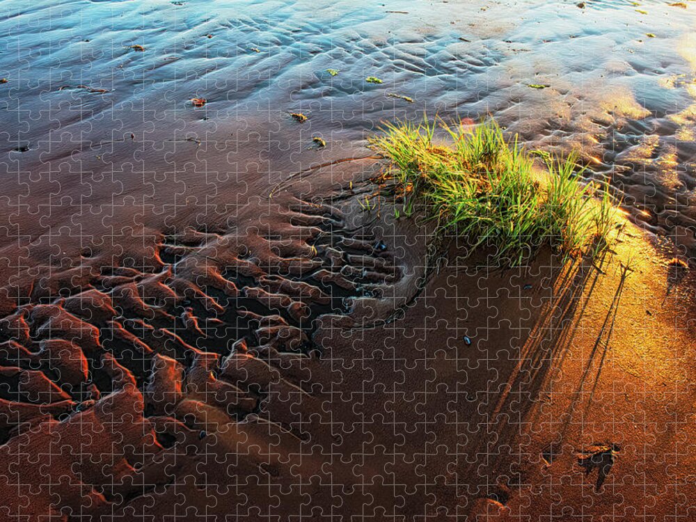 Maritime Jigsaw Puzzle featuring the photograph Prince Edward Island Sand Glow by Douglas Wielfaert