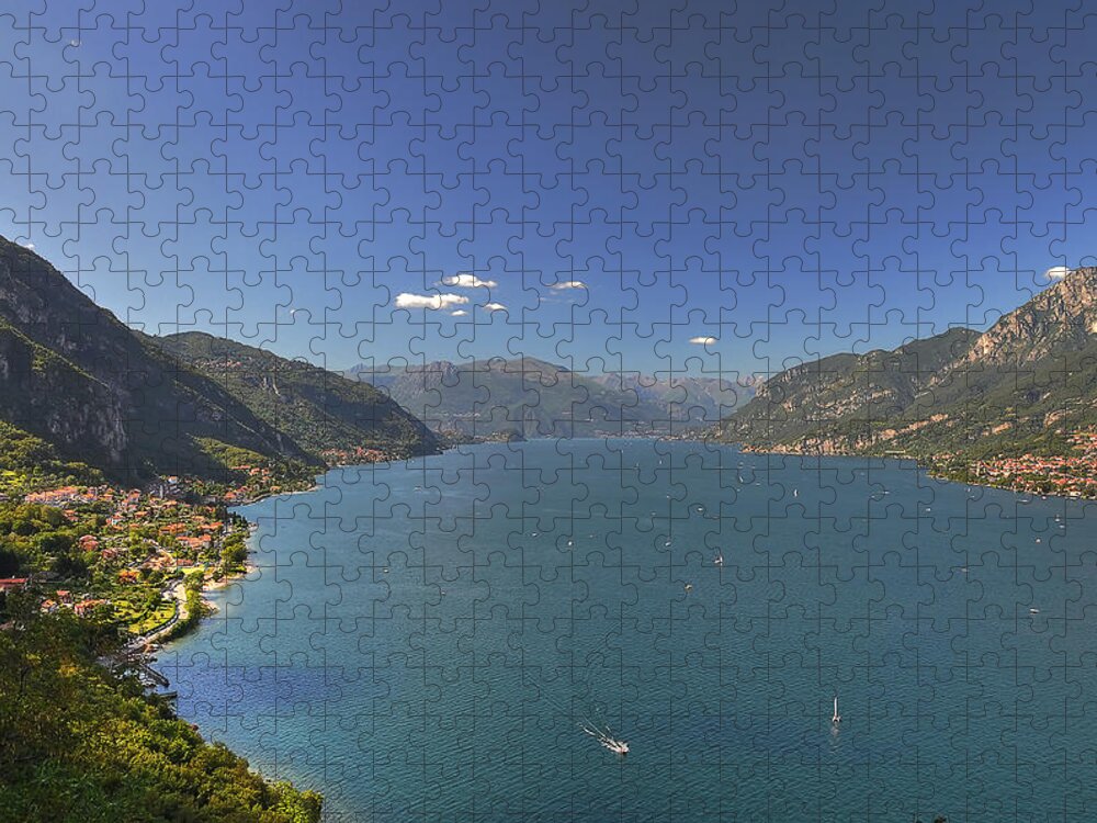 Scenics Jigsaw Puzzle featuring the photograph Quel Ramo Del Lago Di Como by Filippo Maria Bianchi