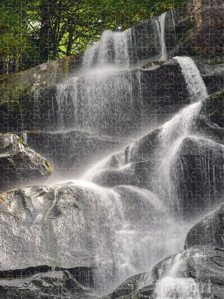 Ramsey Cascades Jigsaw Puzzle featuring the photograph Ramsey Cascades 3 by Phil Perkins