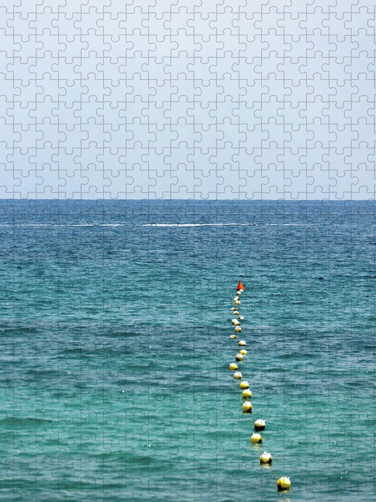 Buoy Jigsaw Puzzle featuring the photograph Red Buoy by Daniel Kulinski