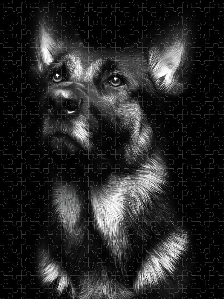 I Am Your German Shepherd Jigsaw Puzzle by Stamp City - Pixels Puzzles
