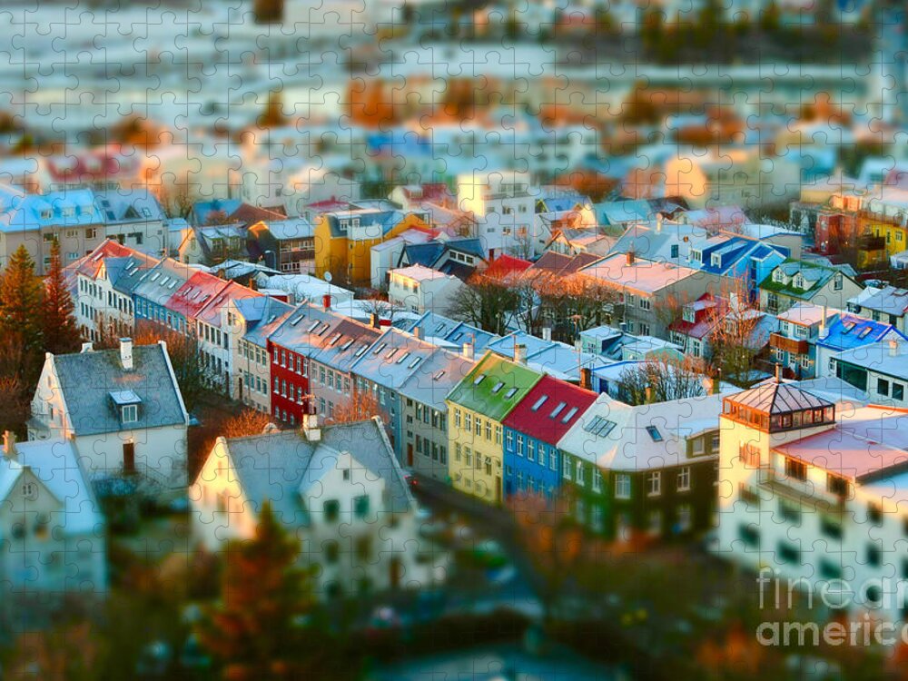 Reykjavik Jigsaw Puzzle featuring the photograph Reykjavik City Mood by Debra Banks