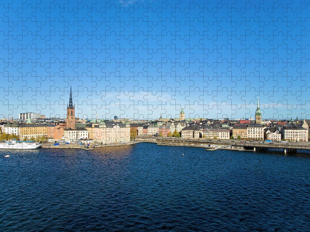 Sweden Jigsaw Puzzle featuring the photograph Riddarholmen, Gamia Stan, Stockholm by Inti St. Clair