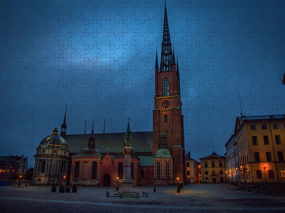 Riddarholmskyrkan Jigsaw Puzzle featuring the photograph RIddarholmskyrkan by David Morefield