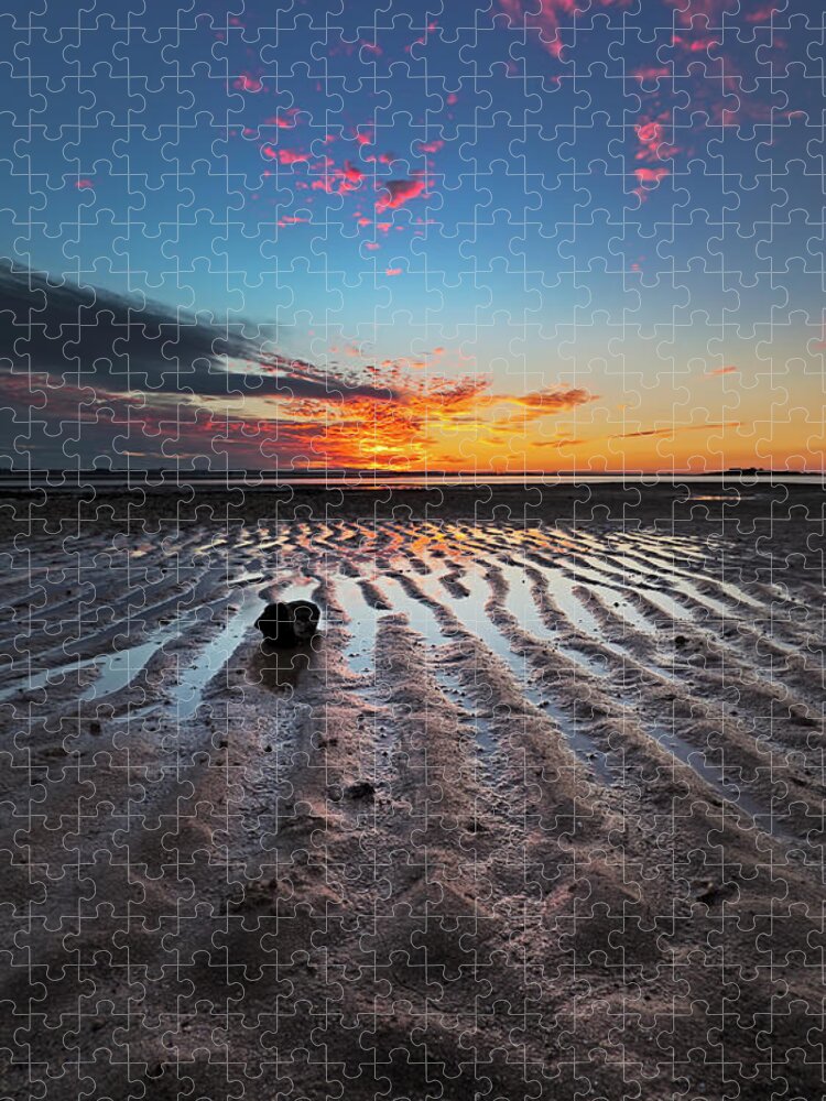 Scenics Jigsaw Puzzle featuring the photograph Ripples In Sand by Kim Foster Landscape Photography