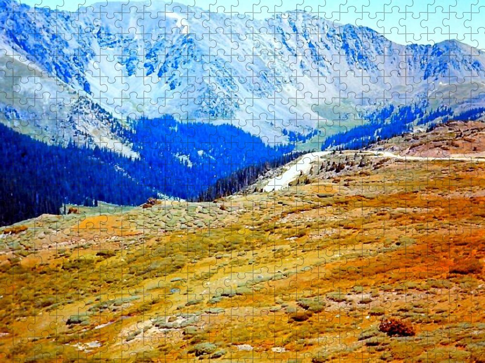 Mountain Jigsaw Puzzle featuring the photograph Rocky Mountain National Park Tundra by Gary F Richards