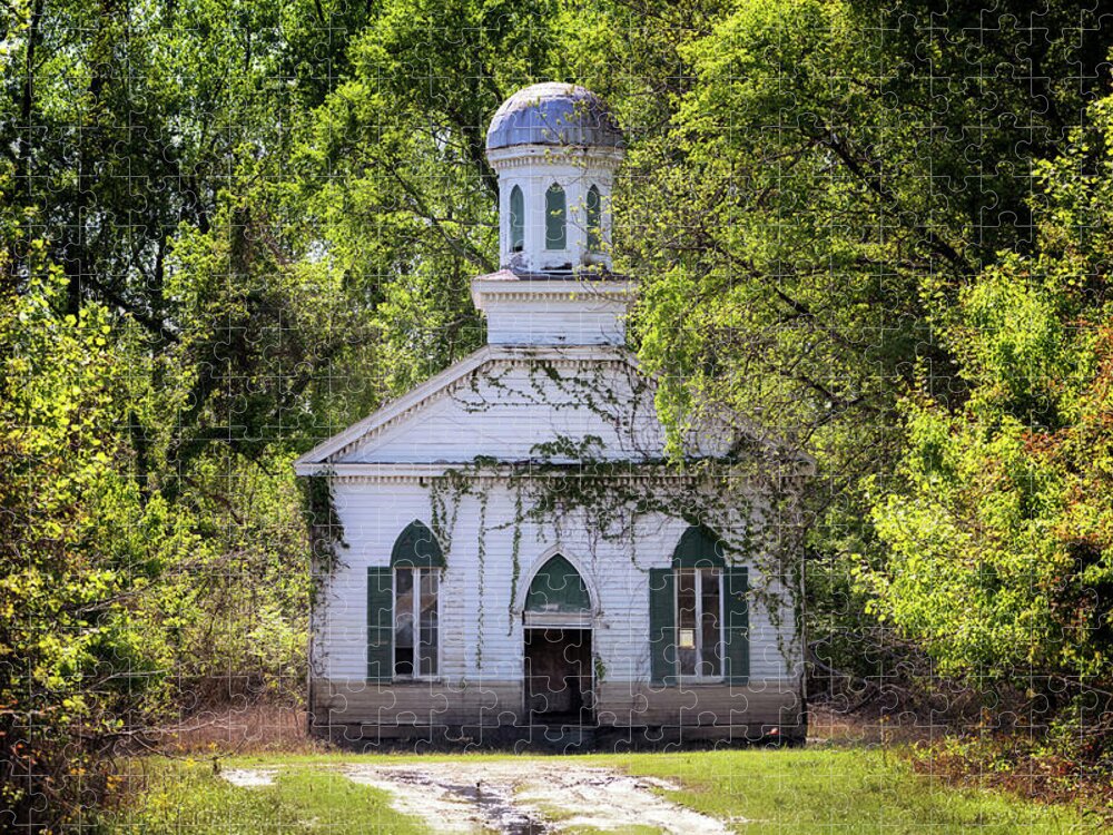 Church Jigsaw Puzzle featuring the photograph Rodney Baptist Church by Susan Rissi Tregoning