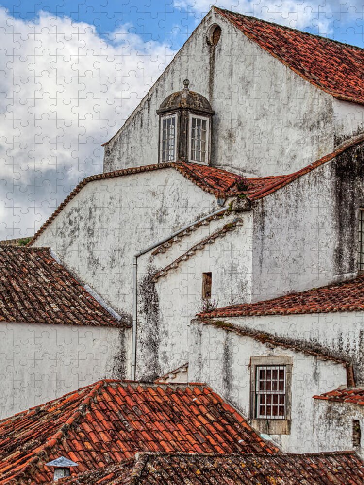 Obidos Jigsaw Puzzle featuring the photograph Rooftops of Obidos by David Letts
