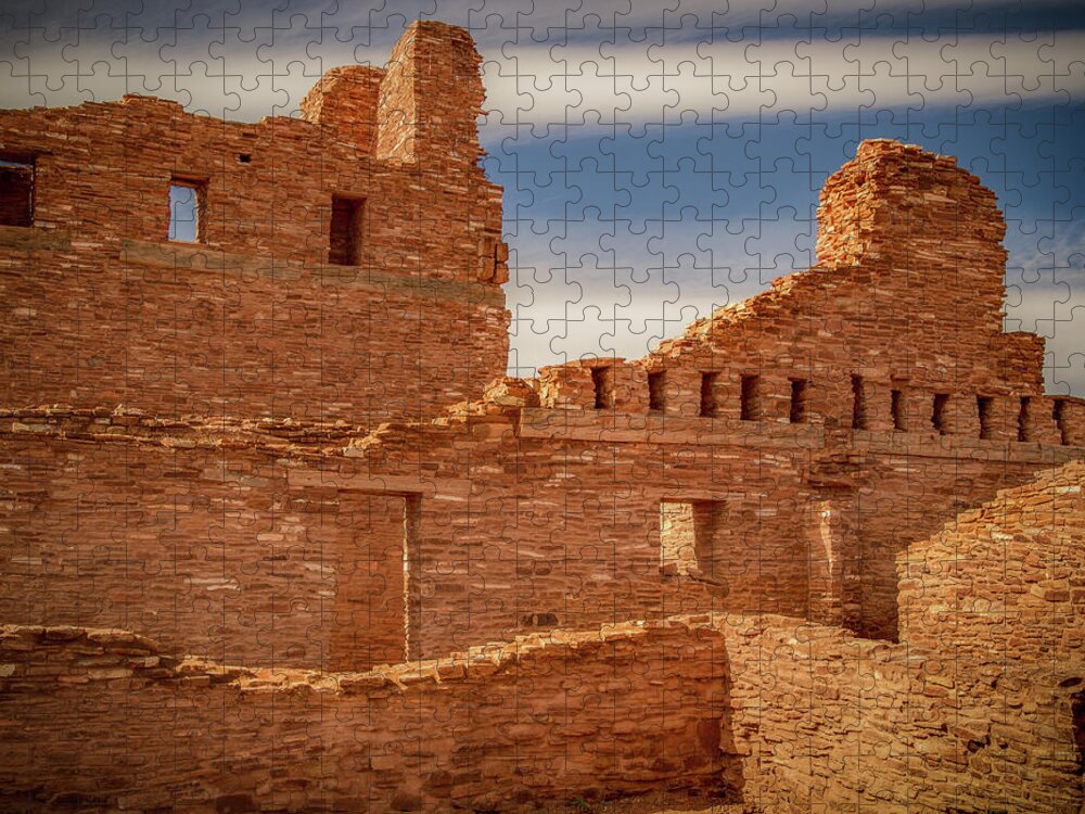 Monument Jigsaw Puzzle featuring the photograph Ruin Layers by Jean Noren