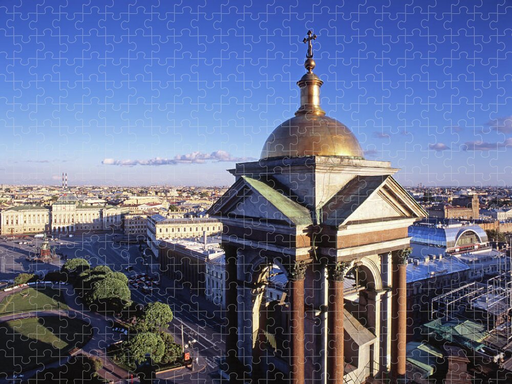 Outdoors Jigsaw Puzzle featuring the photograph Russia, Saint Petersburg, View Of City by Hans Neleman