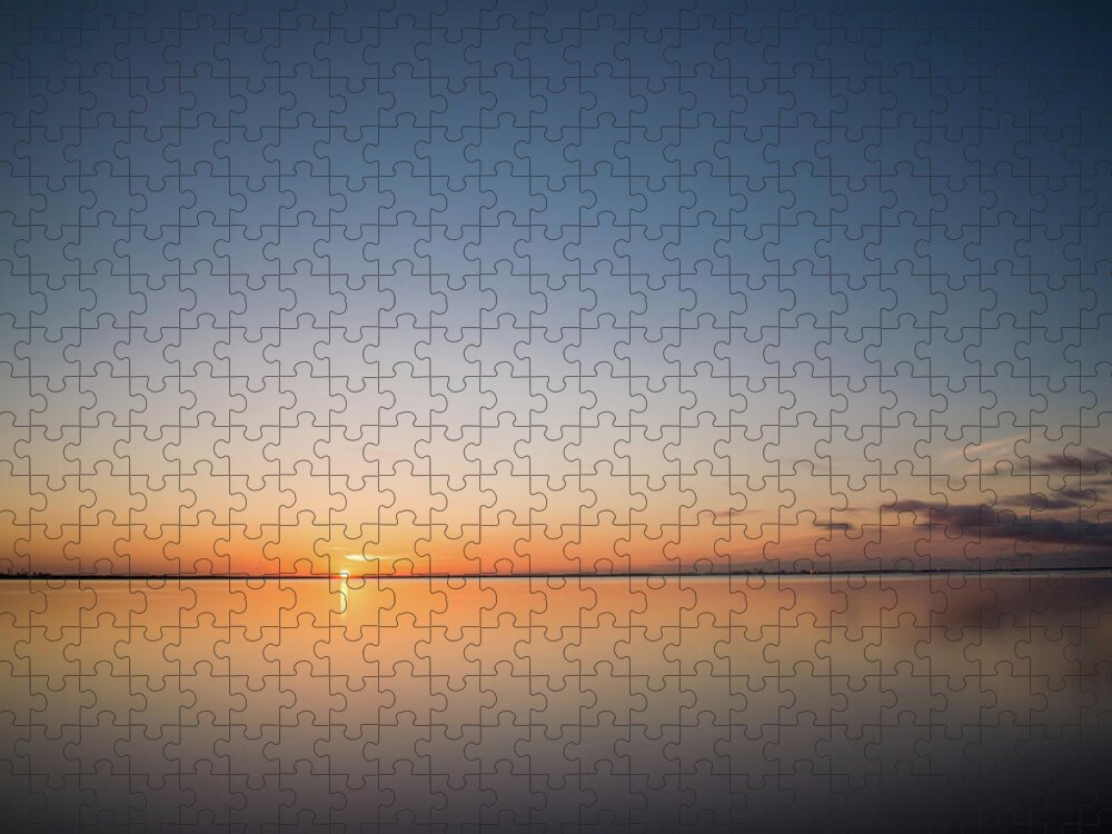 Clouds Jigsaw Puzzle featuring the photograph Safety Harbor Sunrise by Joe Leone
