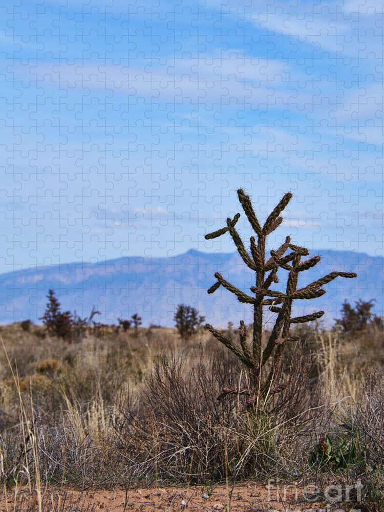 Sandia Mountains Jigsaw Puzzle featuring the photograph Sandia Mountains by Robert WK Clark