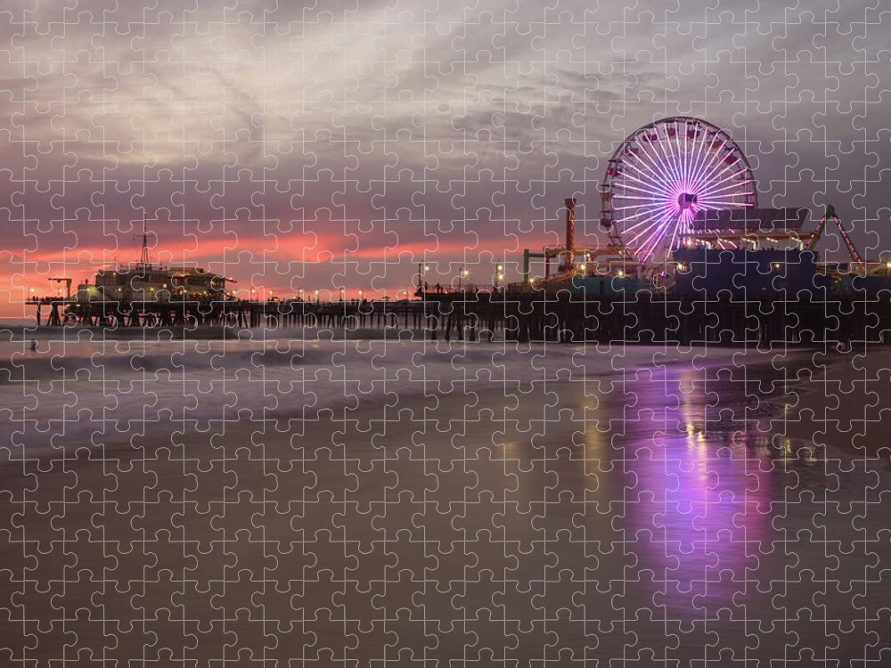 Santa Monica Pier Jigsaw Puzzle by Skyhobo 