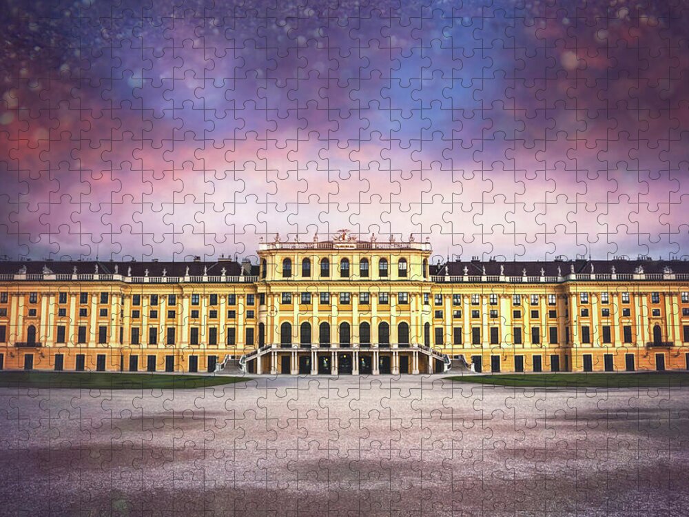 Vienna Jigsaw Puzzle featuring the photograph Schonbrunn Palace Vienna Austria by Carol Japp