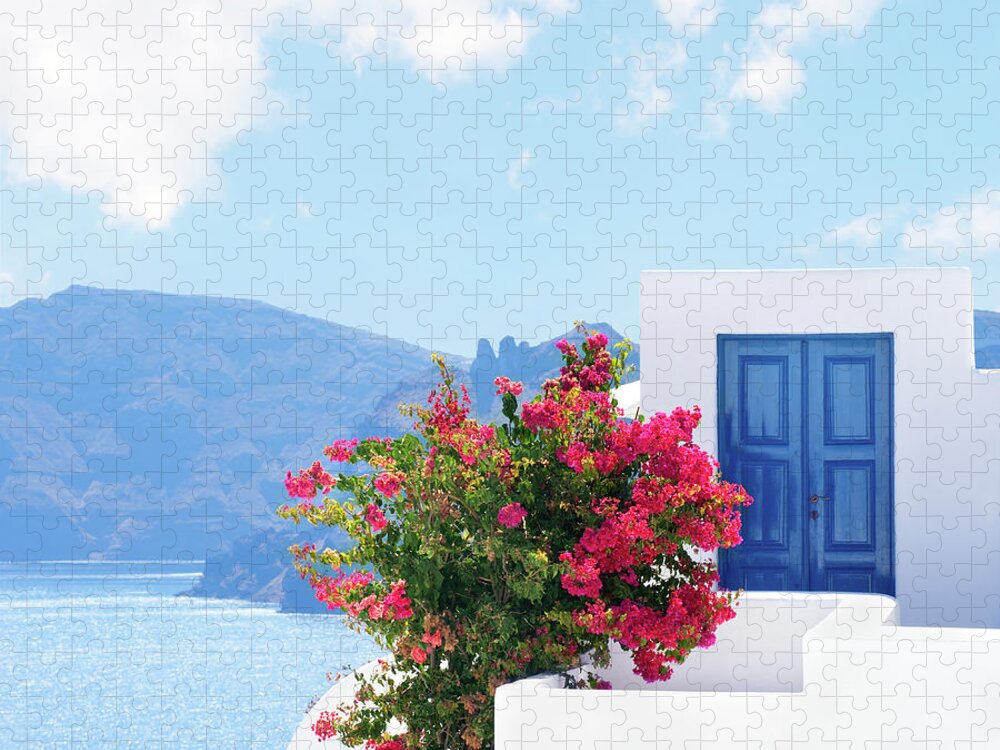 Scenics Jigsaw Puzzle featuring the photograph Sea View From Hotel by Swetta