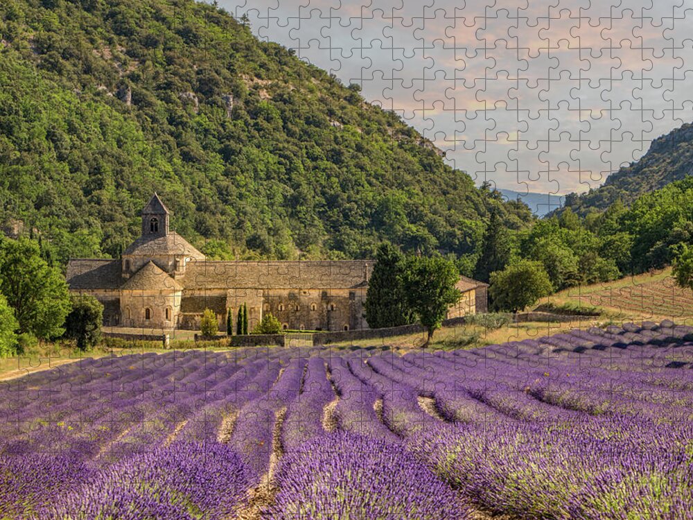 Senanque Abbey Jigsaw Puzzle featuring the photograph Senanque Abbey, Provence by Rob Hemphill