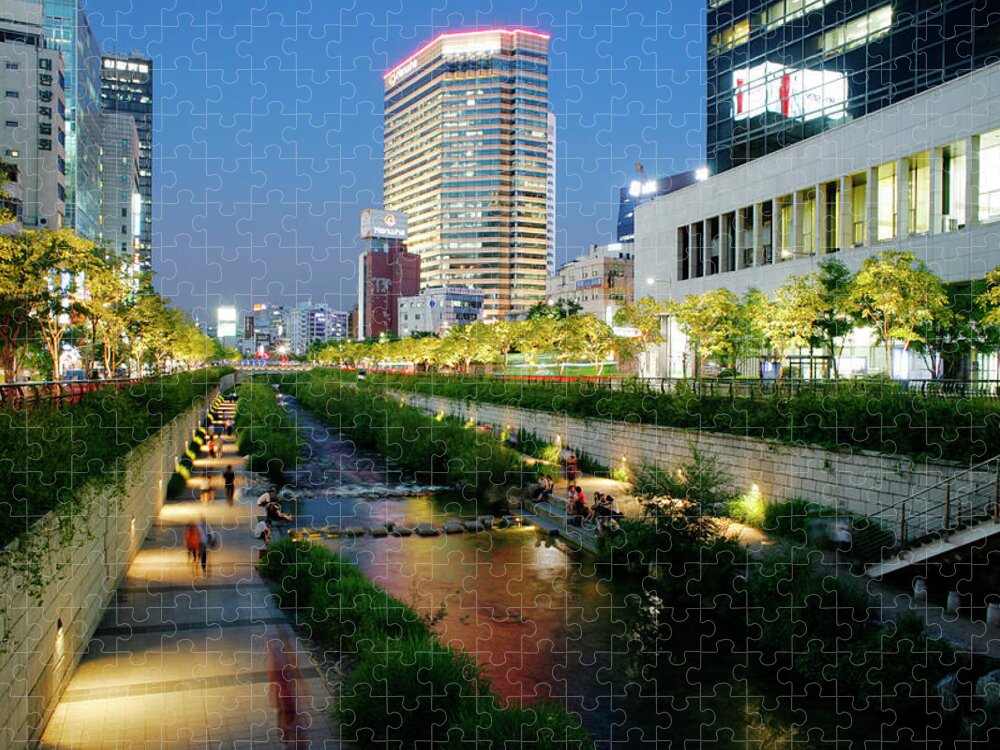 Seoul Jigsaw Puzzle featuring the photograph Seoul River by Afton Almaraz