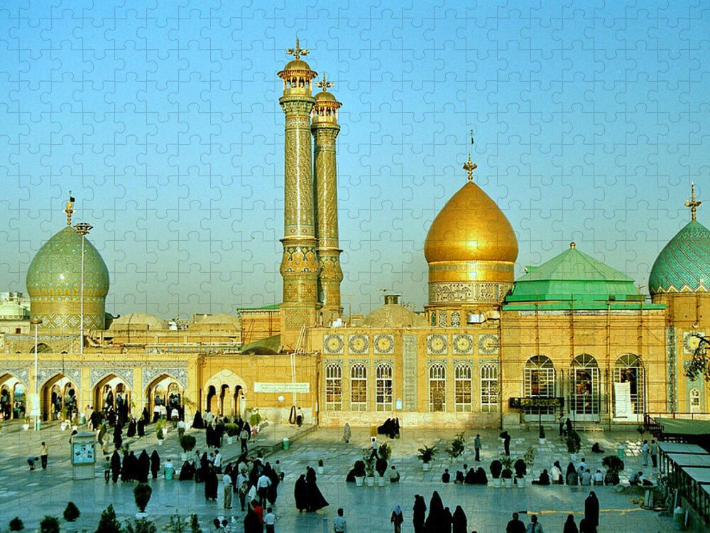 People Jigsaw Puzzle featuring the photograph Shah-abdol-azim, Near Tehran, Iran by Frans Sellies