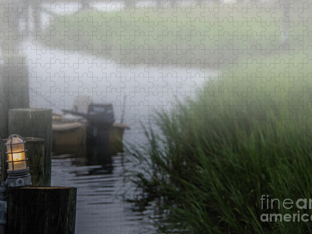 Fog Jigsaw Puzzle featuring the photograph Shem Creek Fog by Dale Powell