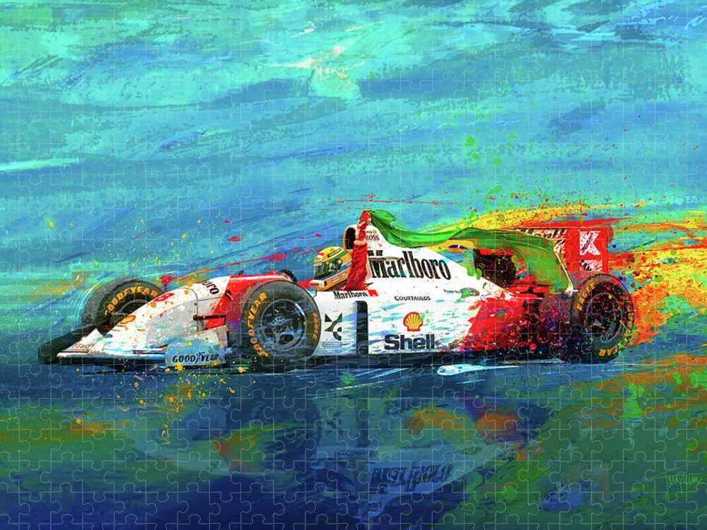 GOODS The Last Hero Ayrton Senna Jigsaw Puzzle 1000pcs F1 McLaren Honda 