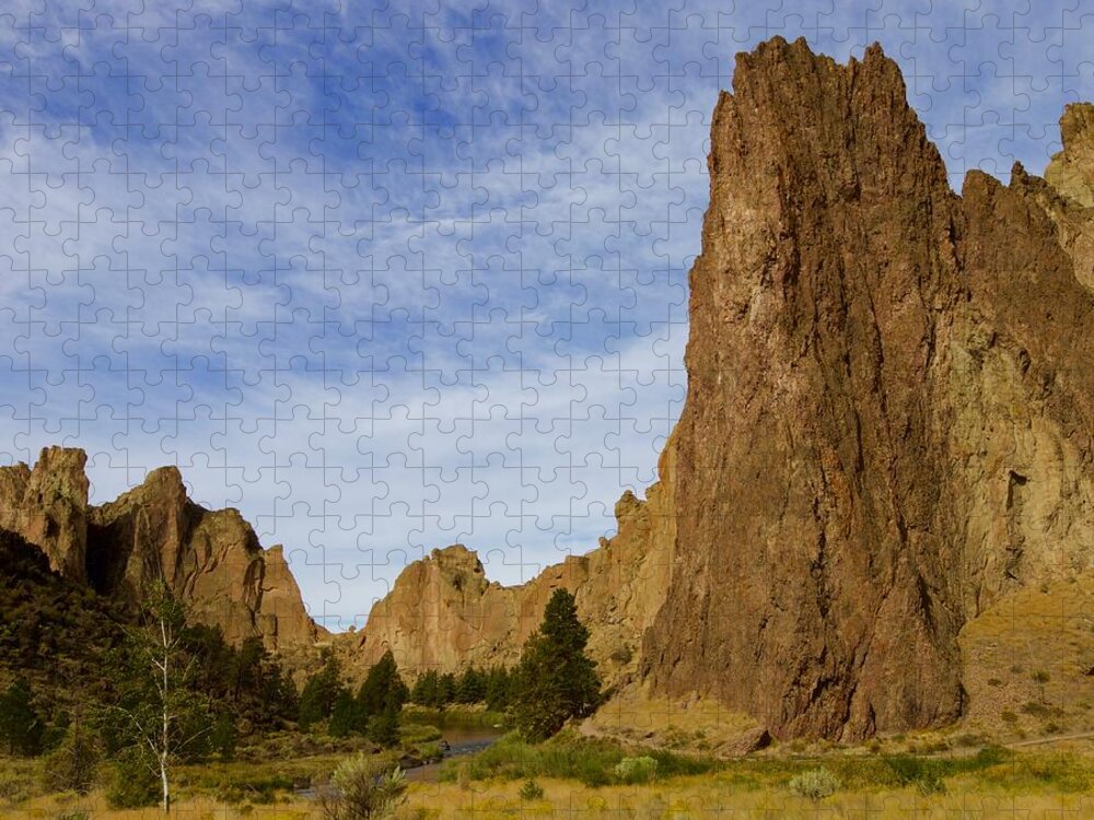 Smith Jigsaw Puzzle featuring the photograph Smith Rock Landscape by Todd Kreuter