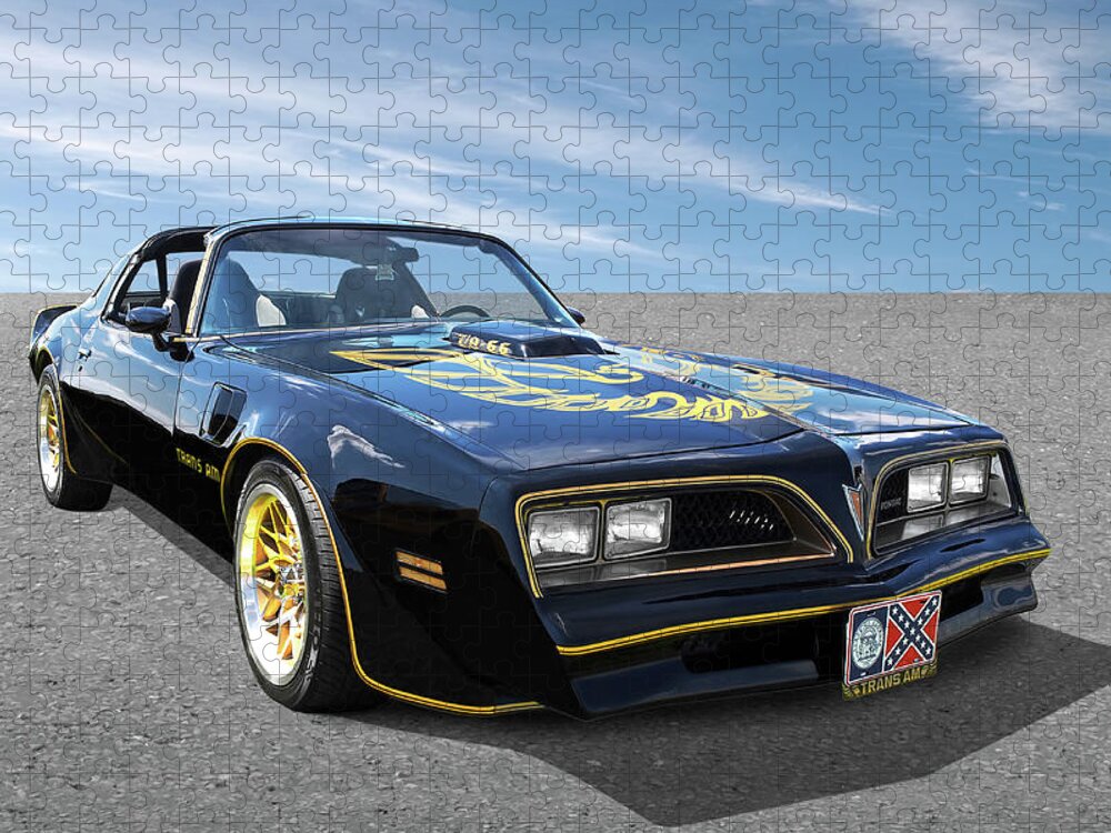 Pontiac Firebird Jigsaw Puzzle featuring the photograph Smokey And The Bandit Trans Am by Gill Billington