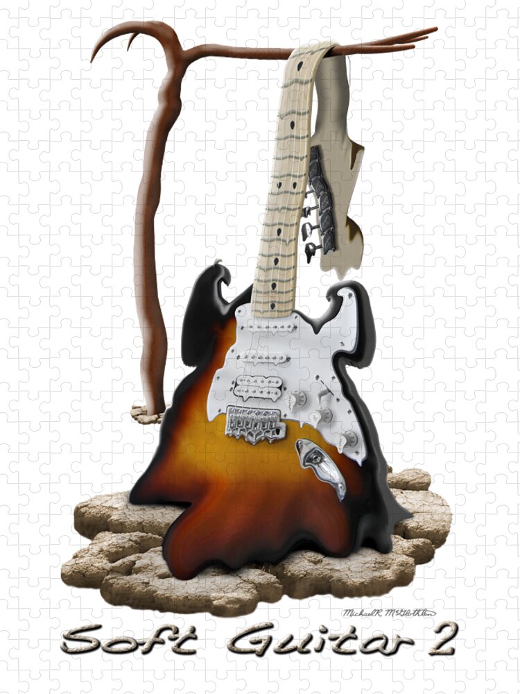 Rock And Roll Jigsaw Puzzle featuring the photograph Soft Guitar 2 by Mike McGlothlen